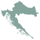 A silhouette map of Croatia in green, representing Croatian products.