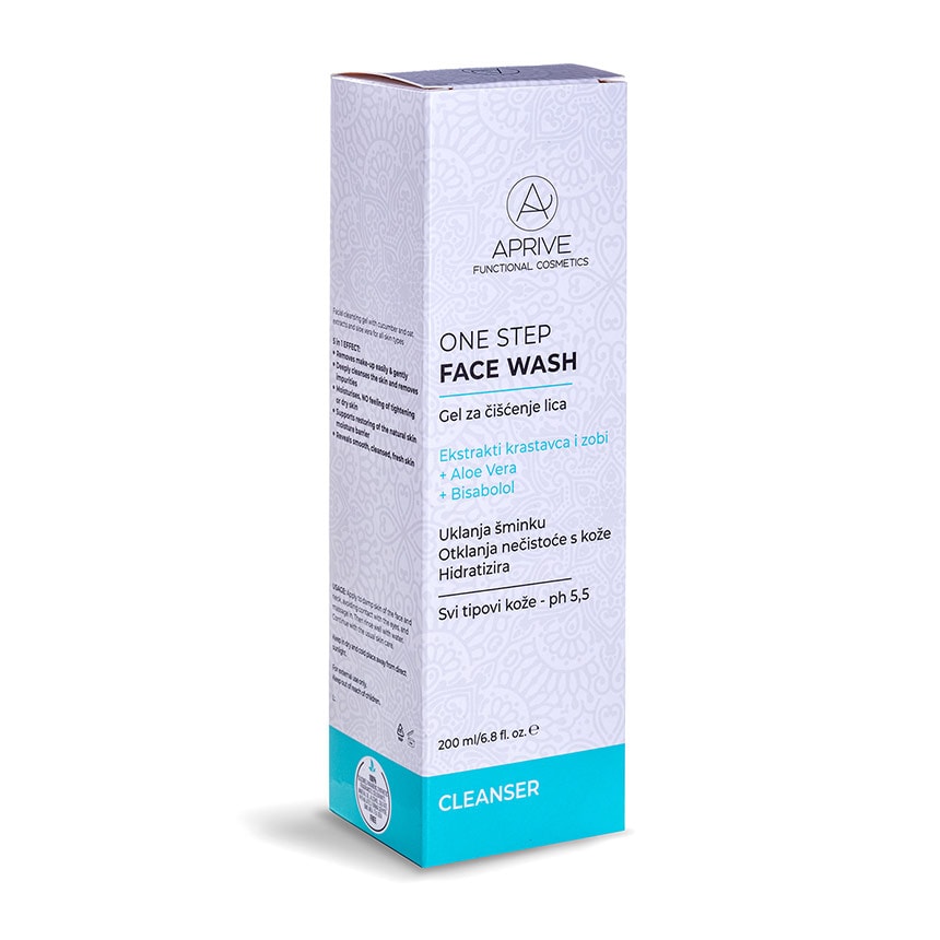 One Step Face Wash Aprive Cosmetics